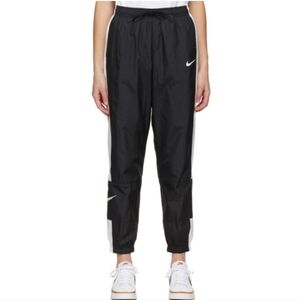 Womens Nike Sportswear Repel Track Pants Size XL Black White Lined